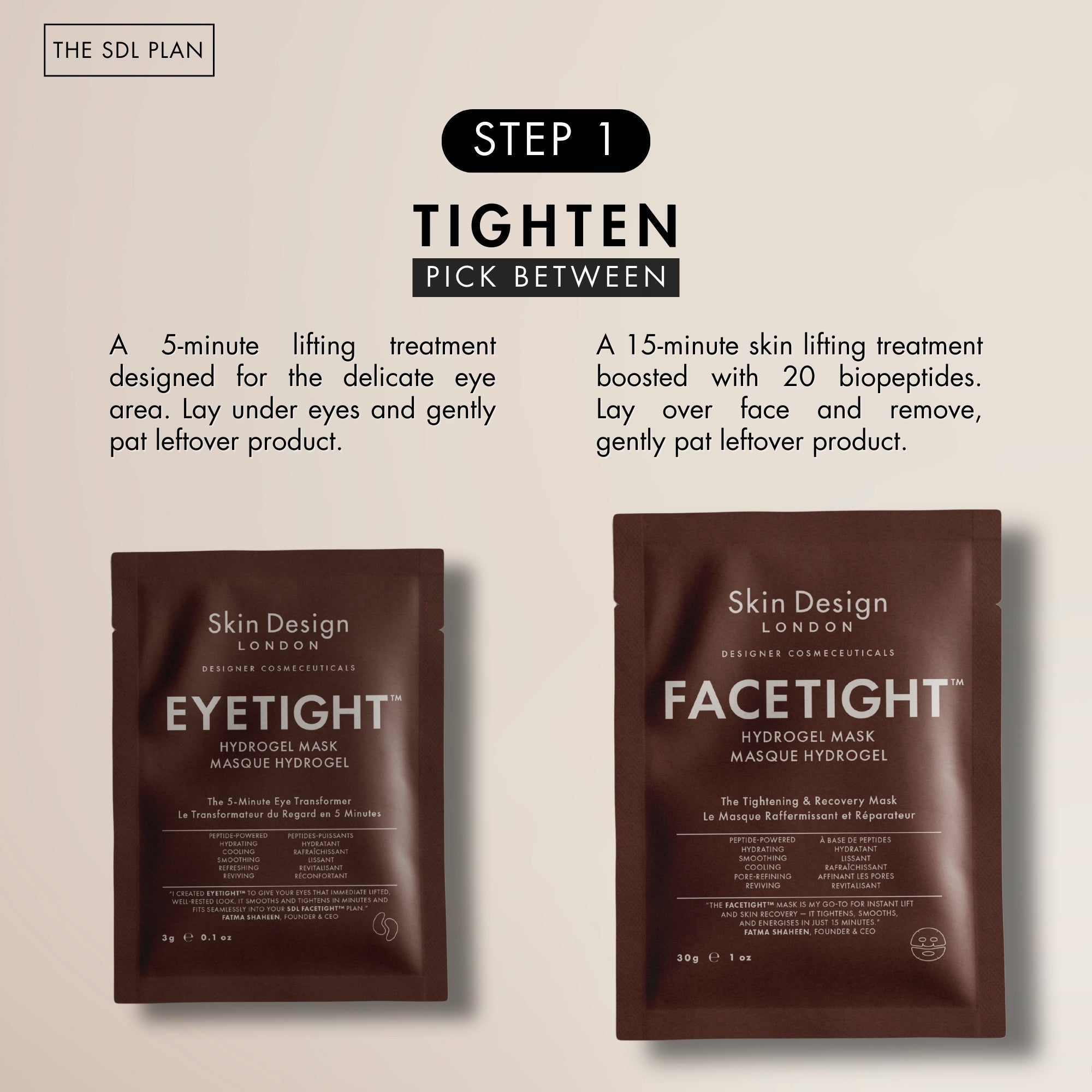 FACETIGHT™ HYDROGEL MASK